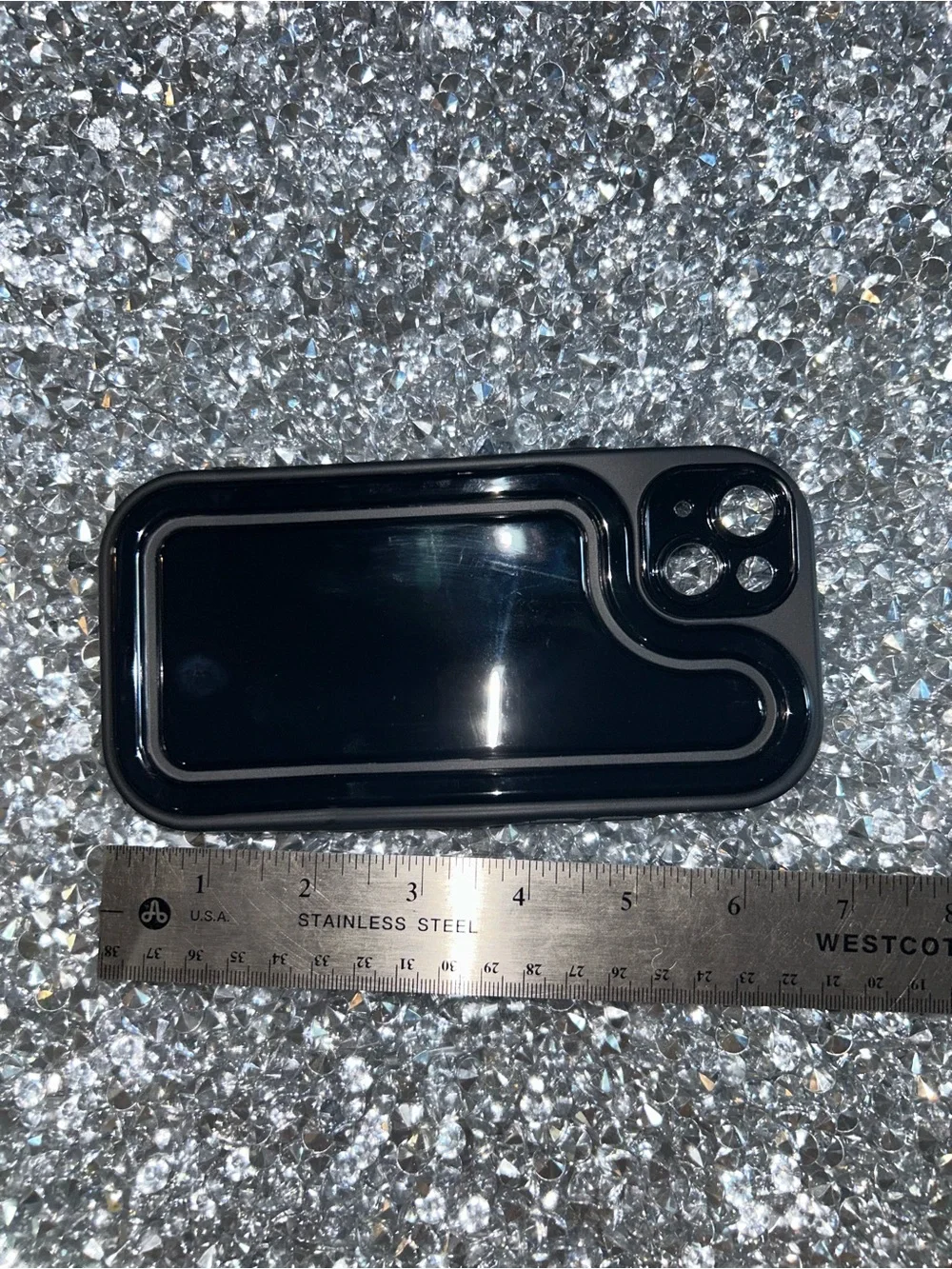 iPhone 15 pro Black Car Audio Display Screen - Black